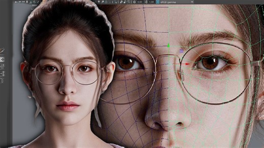 【maya教程】现代女性角色制作！耗时两小时！从零搭建全过程！maya零基础入门教程，全程干货无废话！