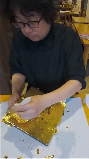 Exploring the allure of traditional Japanese lacquerware beautifully transformed with gold leaf.