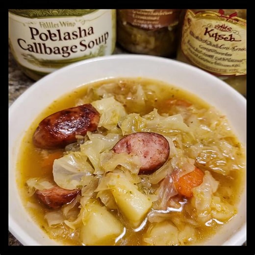 Polish Kielbasa and Cabbage Soup Description: This hearty Polish-inspired soup is full of smoky kielbasa sausage, tender cabbage, and simple vegetables simmered in a flavorful broth. It's comforting, easy to prepare, and perfect for chilly evenings. Ingredients: 1 tbsp olive oil 1 lb Polish kielbasa sausage, sliced 1 small onion, chopped 2 garlic cloves, minced 4 cups green cabbage, chopped 2 carrots, sliced 2 potatoes, peeled and diced 6 cups chicken or vegetable broth 1 tsp caraway seeds (opti