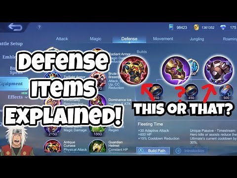 ALL Defense Items EXPLAINED | MLBB Item Guide