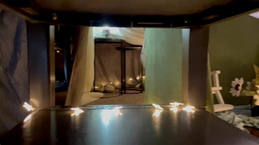 Family builds pillow fort