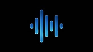 Neon sound wave animation, neon wave speed, neon reflection wave sound, Digital wave abstract background,.