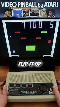 ATARI 1977 Video Pinball | Playing "FLIPPER PINBALL 1"