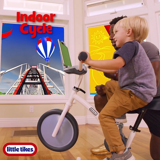 Kids can pedal to adventure with the all new Pelican Bike! Have fun, learn & exercise at the same time! Free, easy to access, trainer adventure videos available on YouTube | Little Tikes