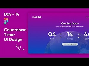 Countdown Timer l Figma tutorials for beginner l Design with jupi