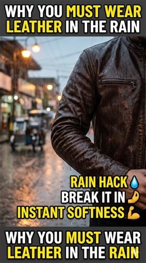 Why You MUST Wear Leather in the Rain: The Ultimate Break-In Hack