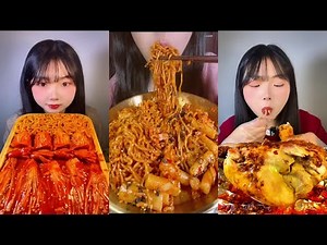 ASMR BLACK BEAN NOODLES, SPICY SEAFOOD, SPICY ENOKI MUSHROOM, 불닭 팽이버섯 먹방, OCTOPUS, 짜장 라면 먹방MUKBANG