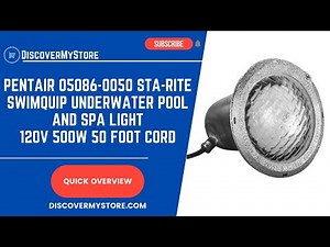 Pentair 05086-0050 Sta Rite SwimQuip Underwater Pool and Spa Light 120 Volt 500 Watt 50 Foot Cord