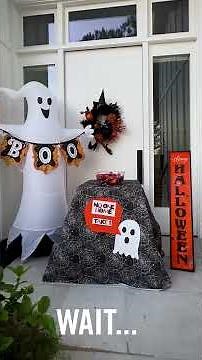 BEST HALLOWEEN PRANK FOR TRICK OR TREATERS! #shorts #halloween