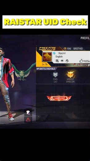 Raistar uid search in 2025 #freefire #raistarfreefire #raistar #viralshort #viralvideo #raibrother