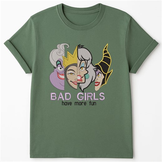 Bad Girls Embroidery Design, Fun Villain Style Faces Stitch, Sassy Girls Saying Embroidery File, Machine Embroidery Pattern - Etsy