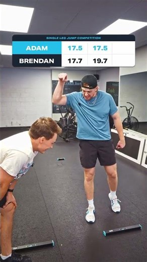 Head-to-Head Single Leg Jump Competition🦵
