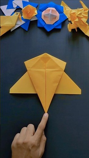 Easy Paper Fighter Jet/ How to make the fastest Paper Airplane #shorts #craft #diy #paper #plane