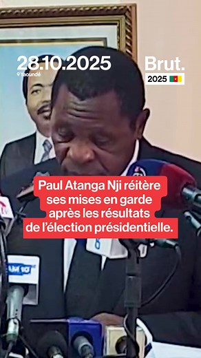 162K views · 2.6K reactions |  Au Cameroun, Paul Atanga Nji réitère ses mises en garde après les résultats de l'élection présidentielle. | Brut Afrique | Facebook