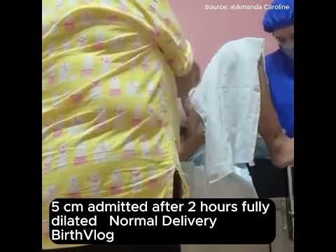 5cm to FULL in 2 HOURS! 🤯 Mother's CRAZY FAST Normal Delivery | RAW Birth Vlog