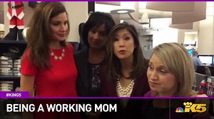 Working moms, how do you get everything done in a day? Share your tips with us! Meg, Joyce, Mimi and Tracy are talking about working moms on KING 5 Morning News. | KING 5