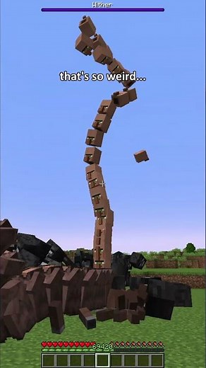 Minecraft: Satisfying Mob Physics 🤯 #Shorts