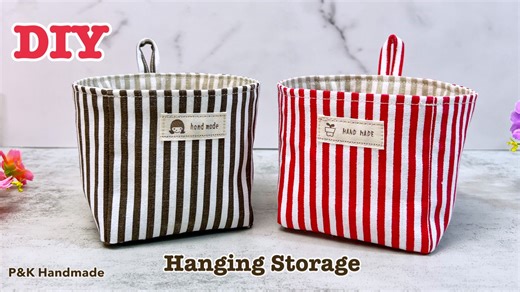 2.2K views | How to Make Hanging Storage | Sewing Tutorial #sewing #diy #handmade #craft #sewingideas | P&K Handmade | Facebook