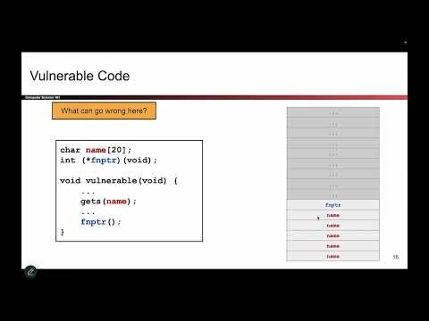 [MemSafety2, Video 4] Overwriting Commands and Function Pointers