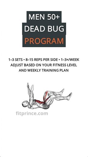 Dead Bug Workout Plan for Men Over 50