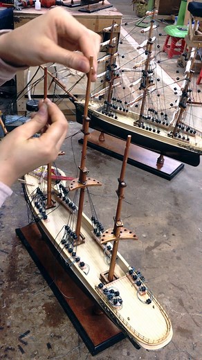 4.4K views · 128 reactions | Adding intricate touches to the rail and deck of our ship model #ship #shipmodel #ships #shipmodeling #modelism #modelmaking #decor #woodmodel #woodenships #modelship #modelstyle #woodworking #historical #model #modeling #custommodels #судомоделизм #модель #моделькорабля #boatmodel #scalemodel #maritimehistory #scalemodel #scalemodels #wholesale #art #handmade #craftmanship #woodwork #woodworking #tallshipmodel | Ship Model | Facebook