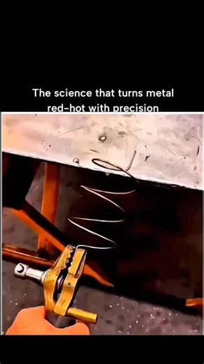 smart_explain on Instagram: "The science that turns metal red-hot with precision. This video showcases induction heating—where high-frequency electrical currents create intense electromagnetic fields that heat metal without any physical contact. As the energy flows, the metal rapidly transforms from dull grey to glowing red, revealing the raw power of controlled physics. What makes this process fascinating isn’t just the heat, but the accuracy. Fast, efficient, and perfectly targeted—this is mod