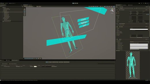3D Elements In 2D UI in Unity , Batuhan Malkoç