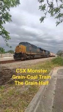Monster CSX Grain / Coal Train with Distributed Power Part 1 #graintrain #coaltrain ‪@CameraBryan‬