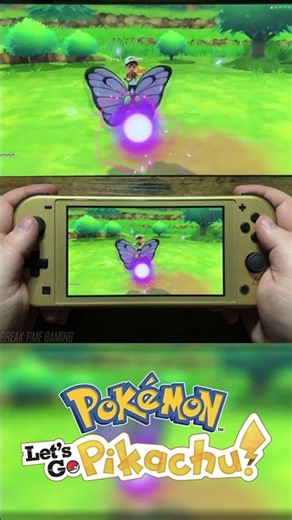 Pokemon Lets Go Pikachu Nintendo Switch Lite Gameplay