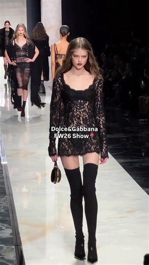 Glam Merging Atittude: Dolce Gabbanna Unexpected FW26 Designs #runway