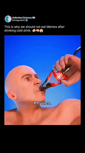 Unlimited Science 🇮🇱 | “Never Eat Mentos After Soda 😱 The Fizzy Science Your Stomach Can’t Handle” You’ve probably seen the viral Mentos + soda explosion online... | Instagram