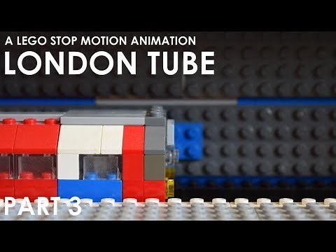 LEGO London Tube 1996 Stock Train Stop Motion Animation [Jubilee Line]