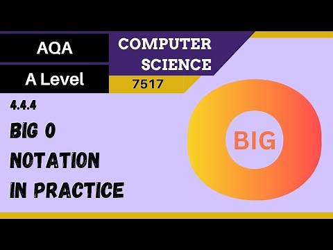 65. AQA A Level (7517) SLR8 - 4.4.4 Big O notation in practice