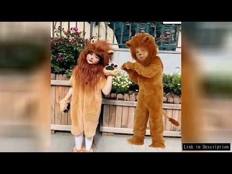 Cartoon Cute Lion King Cosplay Jumpsuit Kids Adlut Unisex Long Haired Lions Animal Bodysuit Hallowee