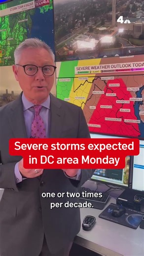 DMV, we only see a setup like this once or twice a decade. Stay safe and stay informed with Storm Team4. 📱 Get severe weather alerts in the NBC4 Washington app ▶️ Stream live coverage for free at nbcwashington.com/live 🗨️ Follow @nbcwashington #DCWeather #DMVNews #WeatherAlertDay