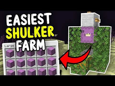 New EASIEST SHULKER Farm Minecraft Bedrock 26.1/1.21+!