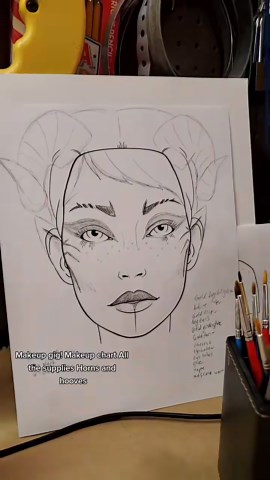 Red Demon Transformation – Hooves, Horns, and Makeup