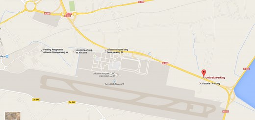 How to arrive to Alicante Airport Parking - Umbrella Parking