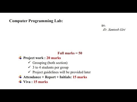 C programming | Lab orientation program l Bachelor in Engineering | Lec-0