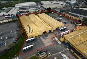 Wolverhampton warehouse with 1.3-acre yard and cranes marketed for sale