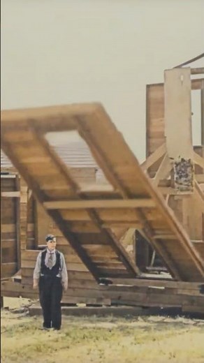 Buster Keaton's Original House Collapse Stunt