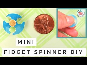 MINI Fidget Spinner! How to Make an Easy Fidget Toy without Bearings