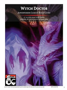 Witch Doctor Character Build Guide - Dungeon Masters Guild | DriveThruRPG