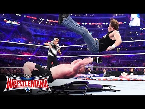 Dean Ambrose vs. Brock Lesnar - No Holds Barred Street Fight: WrestleMania 32 on WWE Network