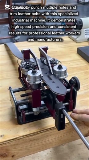 Automated Heavy-Duty Leather Belt Punching Machine