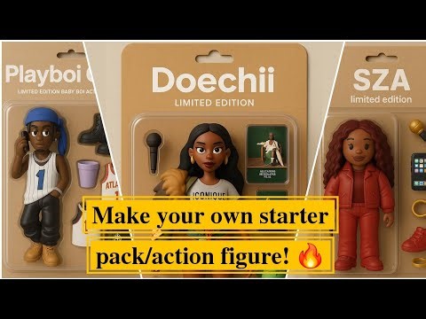 How to create your own starter pack/action figure on chatgpt? | How to make starter pack of yourself