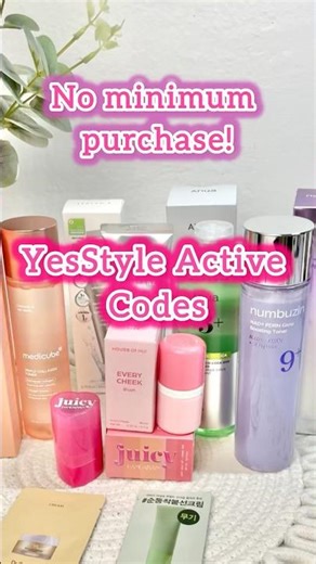New Yesstyle codes available 🥰❤️ no minimum value required 🤭🤭