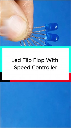 DIY LED Flip Flop Circuit with Speed Control