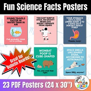 Science Fact Poster | Classroom Poster | Fun Teacher Decor | Funny Science STEM