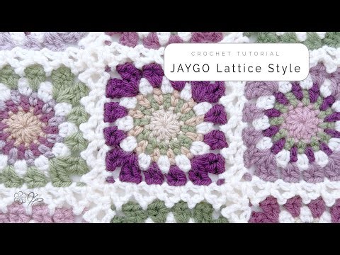 Crochet Lattice Join Tutorial | Join As You Go Method from the Little Fusion Blanket
